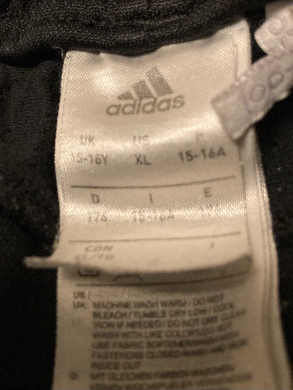 adidas Black Jogger Sweatpants with White Logo